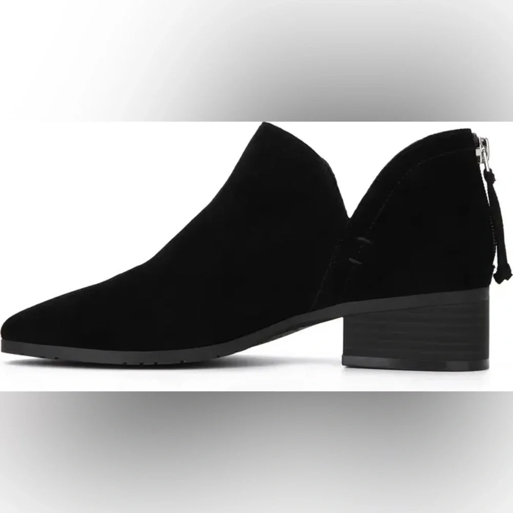 Kenneth Cole Reaction Black Suede Ankle Booties
